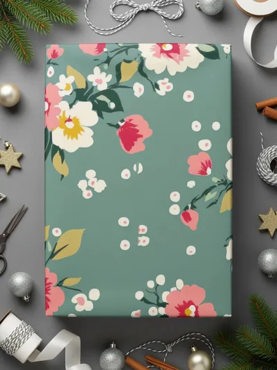 Floral Digital Paper, Seamless Pattern, Flower Background, Repeating Design, Pretty Flowers, Scrapbook Paper, Fabric Design, Digital - Moore and Mountain