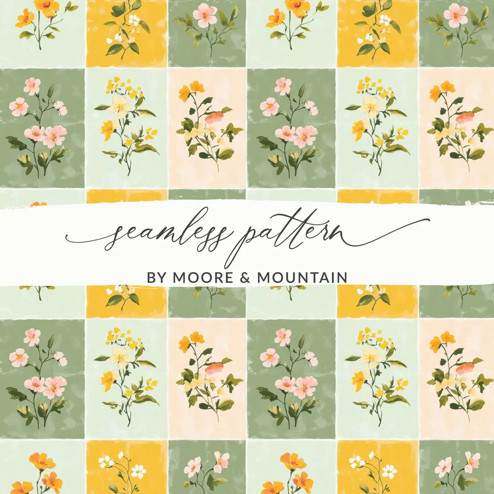 Floral Seamless Pattern by Moore & Mountain Design