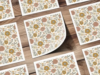 Floral Digital Paper, Seamless Pattern, Flower Digital Download, Commercial Use, JPEG, Roses, Boho Flowers, Print on Demand, Wallpaper - Moore and Mountain