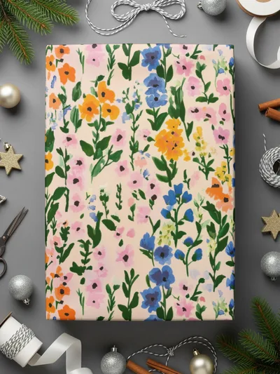 Floral Digital Paper, Seamless Pattern, Flower Illustration, Watercolor Style, Digital Download, Scrapbook Paper, Fabric Design - Moore and Mountain