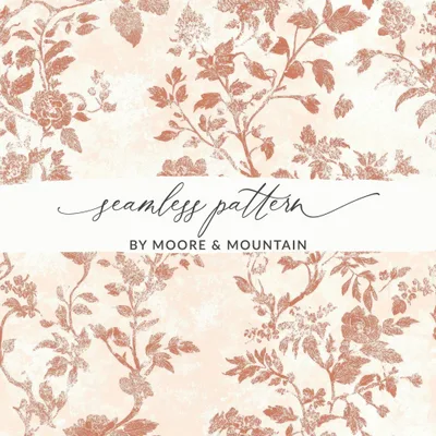 Floral Digital Paper, Seamless Pattern, Repeating Texture, Vintage Flower Design, Scrapbook Paper, Fabric Design, Printable Art (Digital)