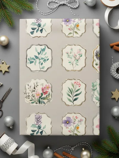 Neutral Floral Seamless Pattern Digital Download Commercial Use - Moore and Mountain