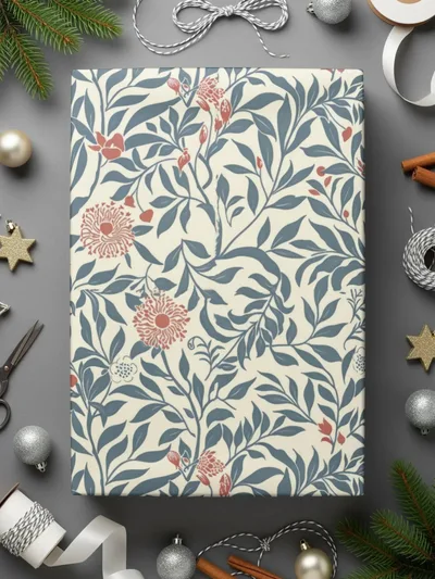 Floral Digital Paper, Vintage Botanical Seamless Pattern, Fabric Design, Scrapbooking Paper, Printable Paper, Flower Pattern Digital - Moore and Mountain