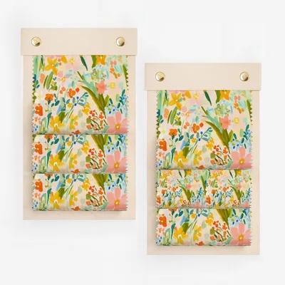 Vibrant Colorful Floral Pattern Design on Display Cards
