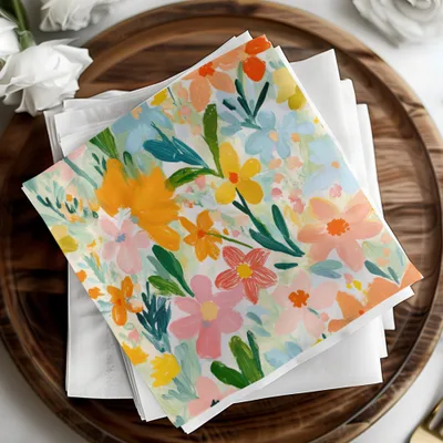 Colorful Floral Designed Decorative Paper product
