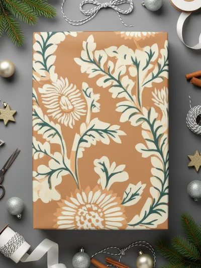 Floral Flourish Indian Motif Seamless Pattern Design - Moore and Mountain