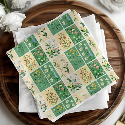 Floral Patchwork Background Grid of Flowers, Colorful Floral Pattern Squares Seamless Design Surface - Moore and Mountain