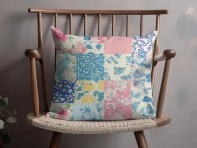 Vintage Floral Patchwork Decorative Cushion Cover Product