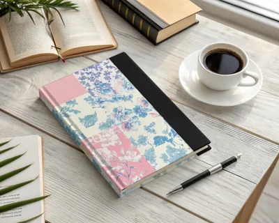 Floral Patchwork Hardcover Journal Writing Notebook