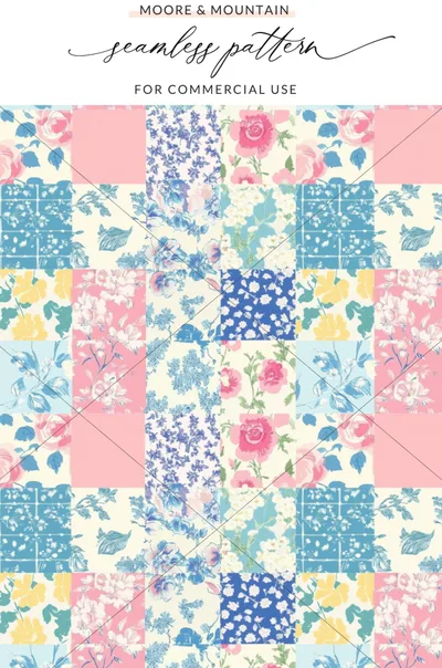 Floral Seamless Pattern for Commercial Use Product