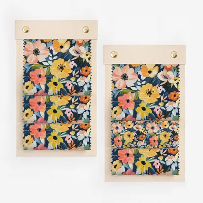 Vibrant Floral Pattern Display with Colorful Blossoms