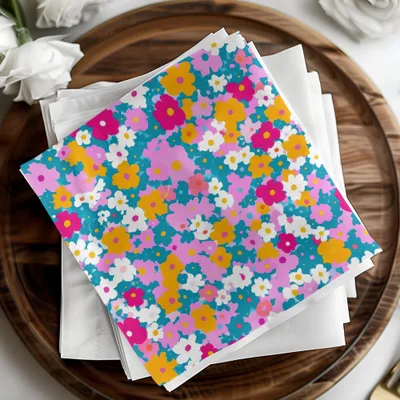 Ditsy Girly Seamless Background for Commecial Use POD Use Retro Daisies - Moore and Mountain