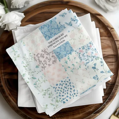 Inspirational Floral Patchwork Design Greeting Card