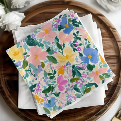 Floral Pattern Digital Paper, Seamless Flower Design, Pastel Colors, Scrapbook Paper, Fabric Design, Floral Background, Digital Download - Moore and Mountain
