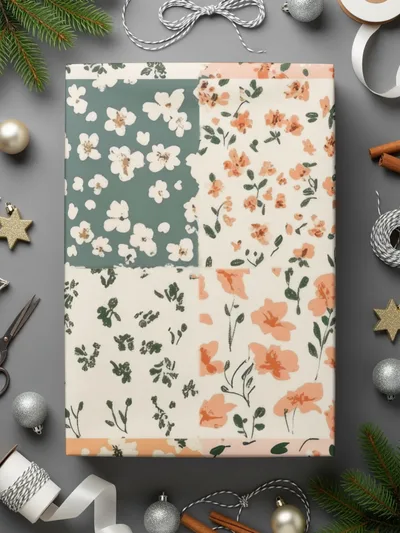 Floral Pattern Digital Paper, Seamless Flower Pattern, Cute Background, Botanical Design, Scrapbook Paper, Fabric Print - Moore and Mountain
