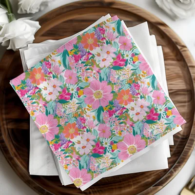 Floral Pattern Digital Paper, Watercolor Flower Seamless Pattern, Pastel Floral Designs, Flower Backgrounds, Scrapbook Paper, Print, Fabrics - Moore and Mountain