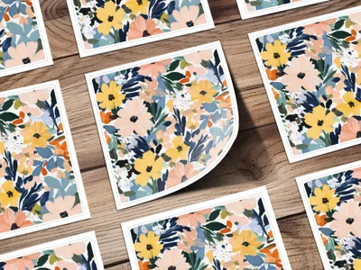 Colorful Floral Pattern High-Quality Print Product