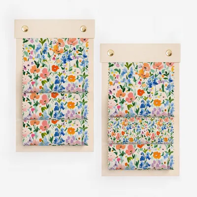 Colorful Floral Pattern Multi-Pocket Organizer