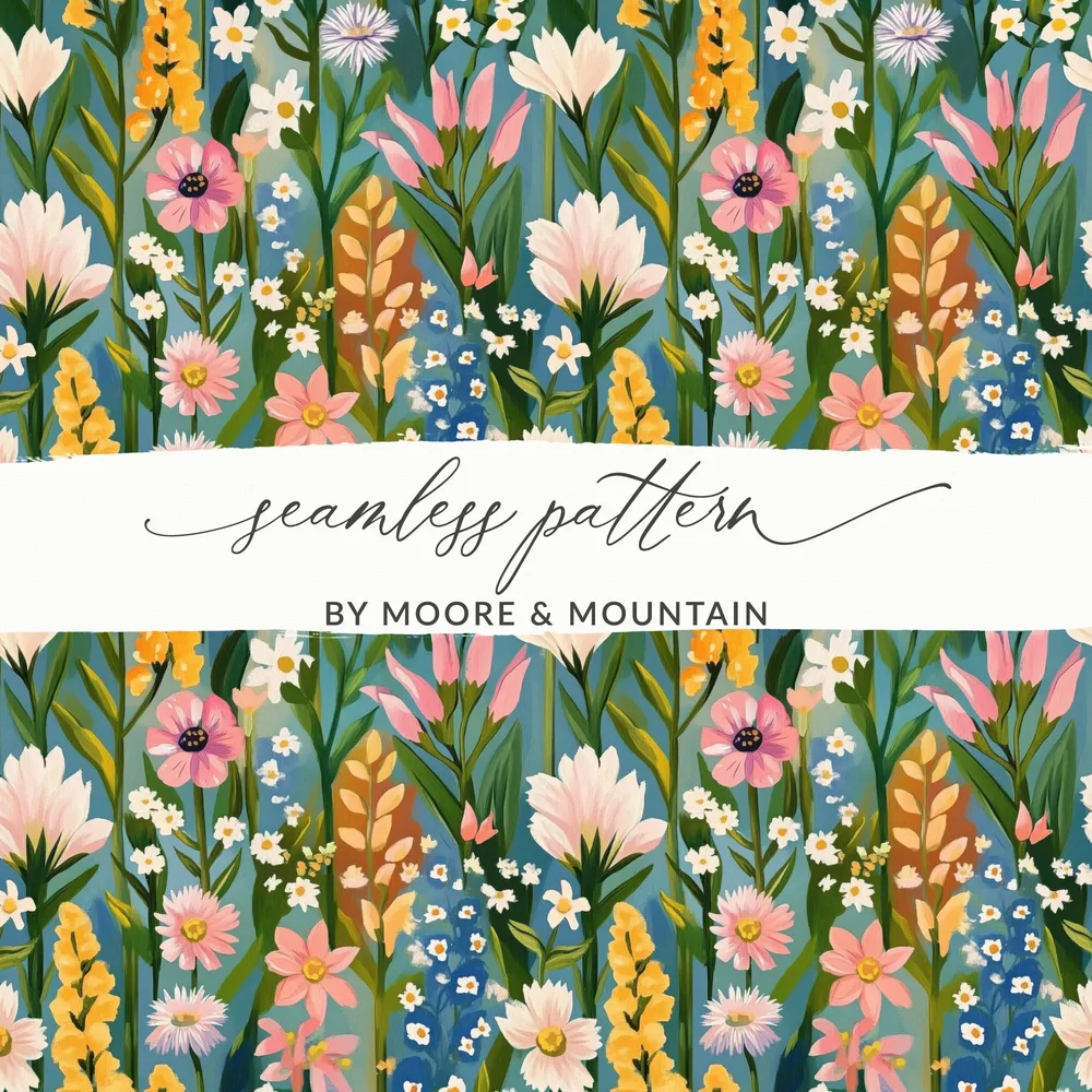 Seamless Floral Pattern by Moore & Mountain product