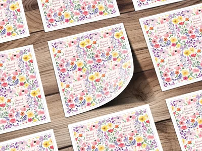 Blessed Beyond Measure Floral Design Poster Product