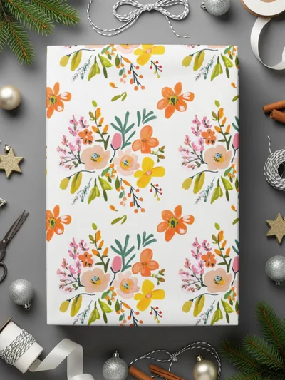 Floral Seamless Pattern, Colorful Flower Digital Paper, Watercolor Flowers Design, Fabric Print, Printable Floral Pattern, Seamless File - Moore and Mountain