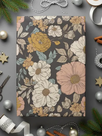Floral Seamless Pattern Digital, Botanical Surface Design, Flower Illustration, Commercial Use, Print on Demand, Digital - Moore and Mountain