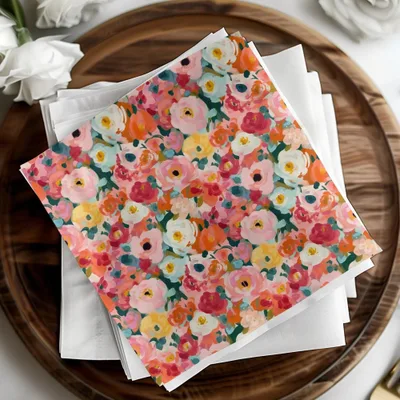 Ditsy Floral Seamless Pattern Digital, Colorful Flower Design, JPEG Files, Scrapbook Paper, Fabric Design, Commercial Use, Digital Download - Moore and Mountain