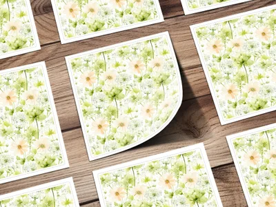 Floral Seamless Pattern Digital, Flower Background Texture Paper, Watercolor Pattern Design, Printable Surface Pattern Files - Moore and Mountain