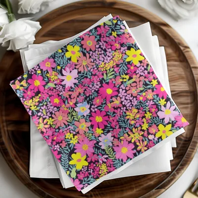 Ditsy Floral Seamless Pattern Digital Paper, Colorful Flower Design, Fabric Print, Digital DownloadFloral Seamless Pattern Digital Paper, Bright Colorful Flowers, Girly Designs, 12x12 JPEG Files, Commercial Use Digital Product - Moore and Mountain