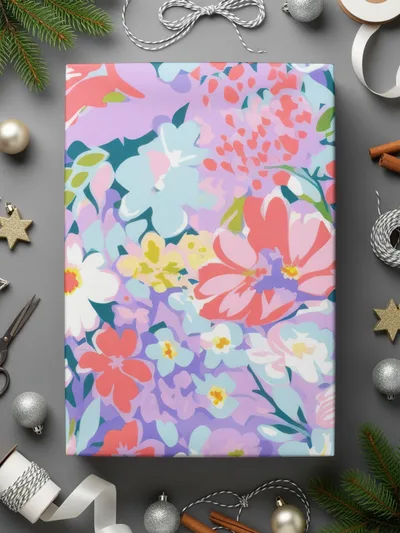 Preppy Floral Seamless Pattern, Ditsy Floral, Floral Design, Fabric Pattern, Flower Print, Commercial Use, Pastel Flowers Digital, 12x12 inches - Moore and Mountain