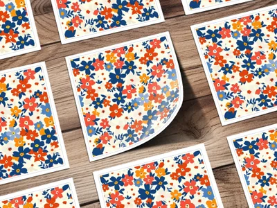 Ditsy Floral Seamless Pattern Colorful Flower Design, Fabric Print, Scrapbook Paper, Digital DownloadFloral Seamless Pattern, Digital Paper Pack, Colorful Flowers, Fabric Design, Scrapbooking Paper, Summer Print, Repeat Pattern - Moore and Mountain