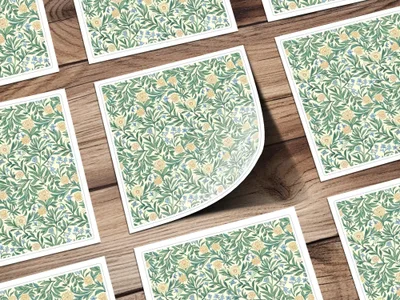 Floral Seamless Pattern Digital Paper, William Morris Style, Botanical Print, Flower Repeat Pattern, Fabric Design, Digital Download - Moore and Mountain