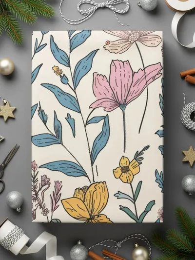 Floral Seamless Pattern Digital, Pastel Flower Background JPEG, Textile Design Printable, Scrapbook Paper, Fabric Design, Digital Download - Moore and Mountain