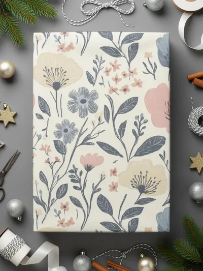 Floral Seamless Pattern Digital, Pastel Flower Repeat Pattern, Scrapbook Paper Digital, Print on Demand, Fabric Design, 12x12 JPEG - Moore and Mountain