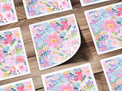 Ditsy Floral Seamless Pattern Colorful Flower Design, Fabric Print, Scrapbook Paper, Digital DownloadFloral Seamless Pattern Digital, Pink Flower Design, Repeatable Flower Pattern, Pastel Flowers, Digital Paper, Fabric Digital, Paper Print - Moore and Mountain
