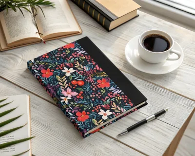 Floral Seamless Pattern Digital, Red Flowers Printable, Dark Floral Pattern, Berry Background Digital, Fabric Design Download - Moore and Mountain