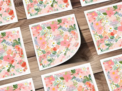 Ditsy Floral Seamless Pattern Colorful Flower Design, Fabric Print, Scrapbook Paper, Digital DownloadFloral Seamless Pattern, Pink Flower Digital Paper, Flower Pattern Design, Digital Scrapbook Paper, Flower JPEG Files, Pink Floral Image - Moore and Mountain