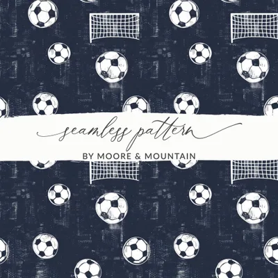 Football Digital Paper, Soccer Ball Seamless Pattern, Goal Digital Download, Sport JPEG Pattern, Scrapbook Background, Kids Pattern