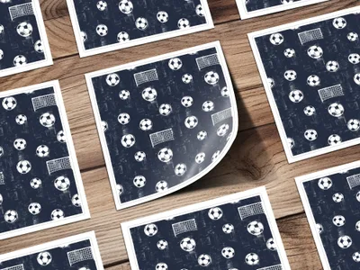 Football Digital Paper, Soccer Ball Seamless Pattern, Goal Digital Download, Sport JPEG Pattern, Scrapbook Background, Kids Pattern - Moore and Mountain