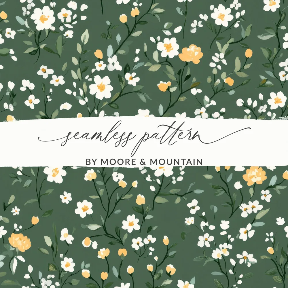 Seamless Floral Pattern by Moore and Mountain design