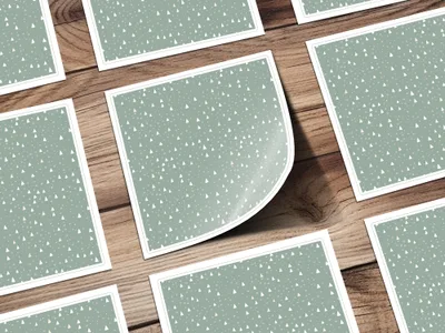 Stylish Geometric Patterned Design Sticker Set