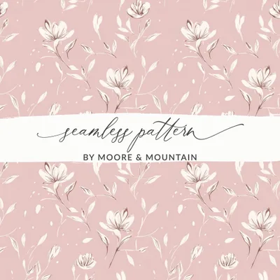 Gentle Seamless Pastel Bohemian Simple Background Pattern Digital