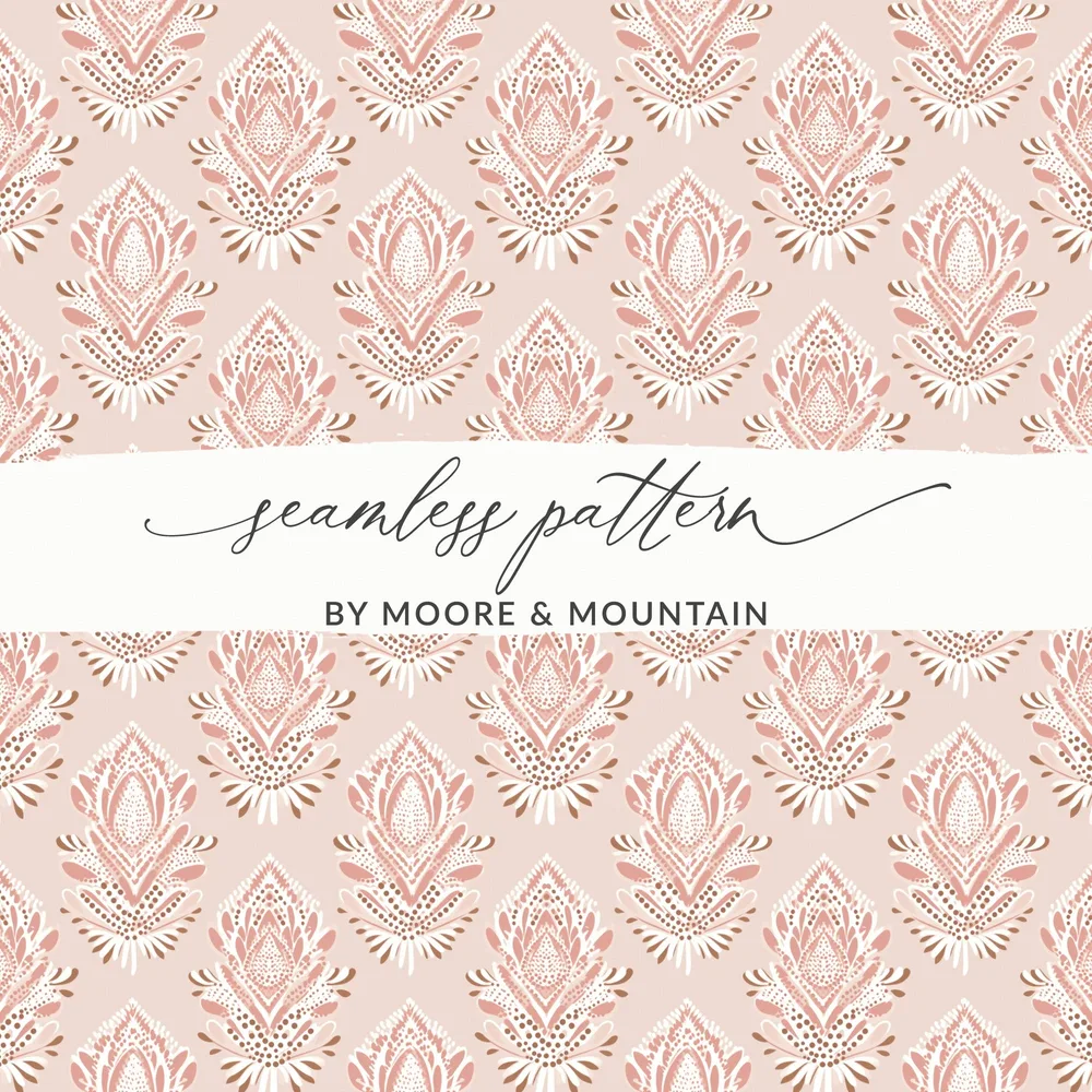 Elegant Floral Seamless Pattern by Moore & Mountain