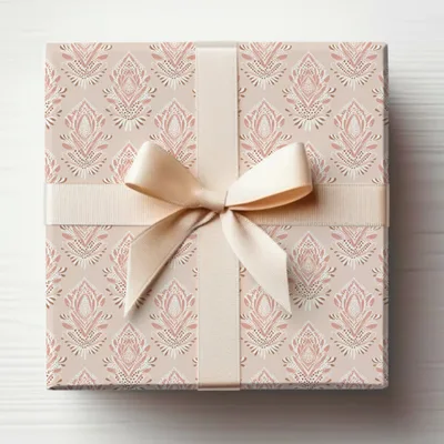 Elegant Decorative Gift Box with Ribbon Bow Design
