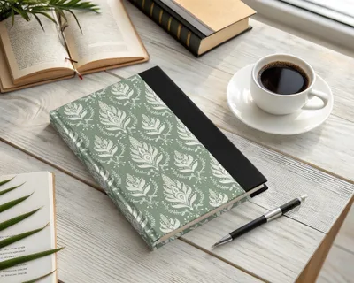 Elegant Botanical Design Hardcover Journal Notebook