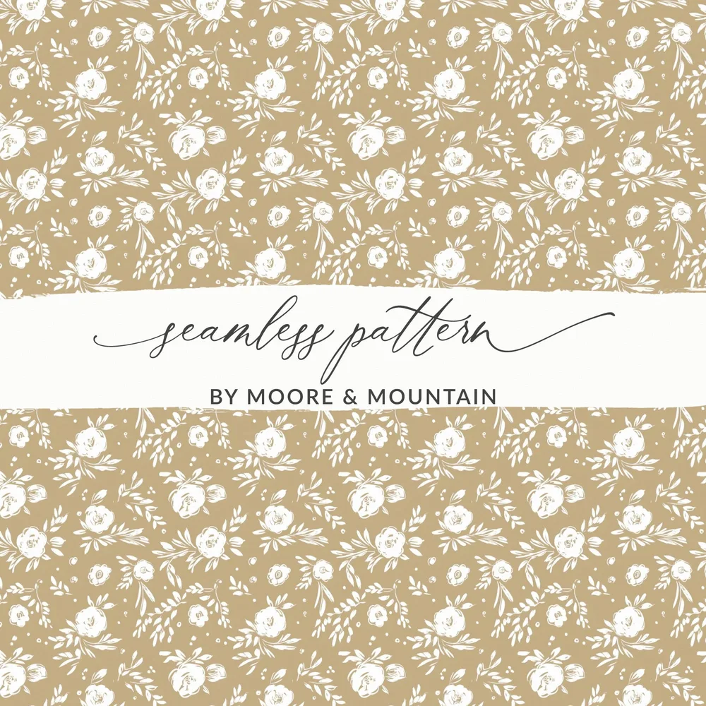 Floral Seamless Pattern by Moore Mountain Design