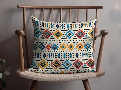 Colorful Geometric Pattern Decorative Pillow Product