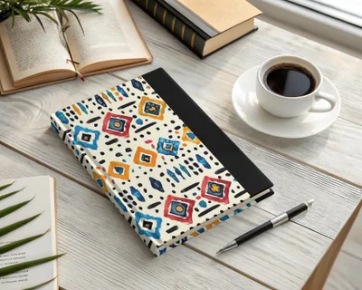 Colorful Geometric Pattern Hardcover Notebook product