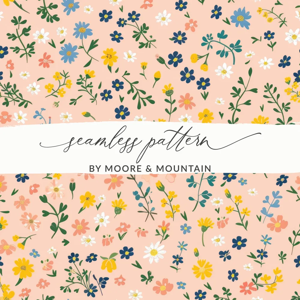 Floral Seamless Pattern by Moore & Mountain Design
