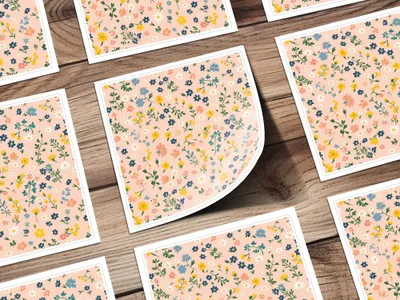 Charming Floral Pattern Art Print for Home Decor